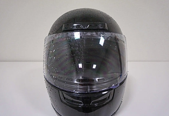 black rain head severed in motorcycle helmet Rain Burst